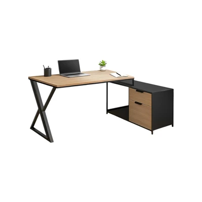 Gambar Informa Bronn Meja Kantor - Cokelat/Hitam