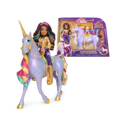 Gambar Unicorn Academy Set Boneka Sophia & Rainbow Light Up Wildstar - Mix