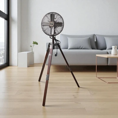 Gambar Krisbow Kipas Angin Berdiri Tripod 12 Inch - Cokelat