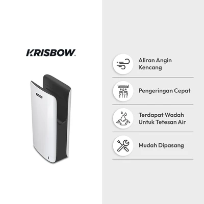 Gambar Krisbow Jet Hand Dryer Slim MRJHD-S - Putih