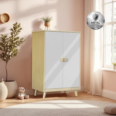 Gambar Informa Perry Kabinet Metal Anak 2 Pintu - Abu-Abu Muda