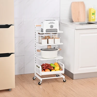 Gambar Stora Rak Troli 4 Tingkat Adjustable - Putih