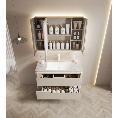 Gambar Informa Leisha Set Kabinet Kamar Mandi LED - Putih