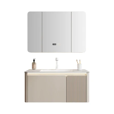 Gambar Informa Leisha Set Kabinet Kamar Mandi LED - Krem Beige