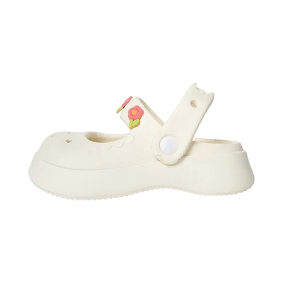 Gambar Kiddy Star Ukuran 26 Sandal Anak Clogs Mary Jane Pumps - Krem
