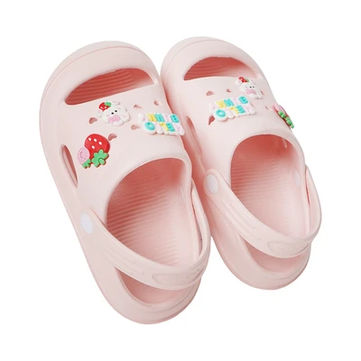 Gambar Kiddy Star Ukuran 26 Sandal Anak Clogs Sling - Pink