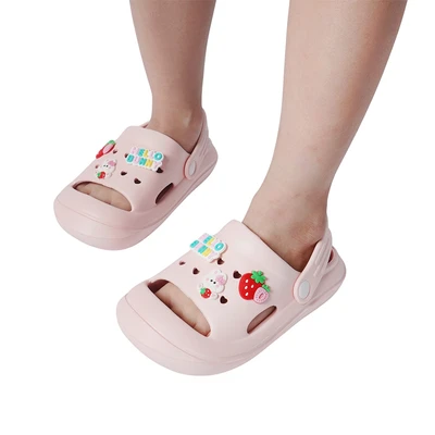 Gambar Kiddy Star Ukuran 26 Sandal Anak Clogs Sling - Pink