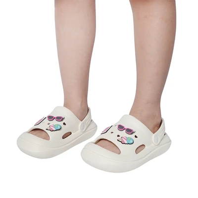 Gambar Kiddy Star Ukuran 26 Sandal Anak Clogs Sling - Krem