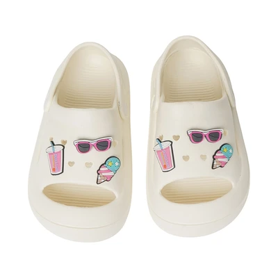 Gambar Kiddy Star Ukuran 29 Sandal Anak Clogs Sling - Krem