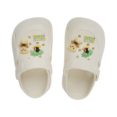 Gambar Kiddy Star Ukuran 26 Sandal Anak Clogs - Krem