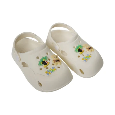 Gambar Kiddy Star Ukuran 27 Sandal Anak Clogs - Krem