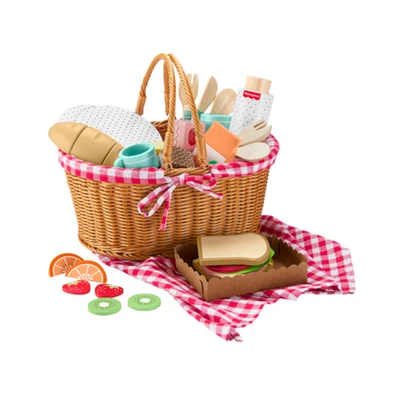 Gambar Fisher Price Set Wooden Picnic Basket