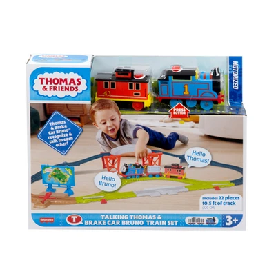 Gambar Thomas & Friends Playset Talking Thomas Brake Car Bruno Train - Mix