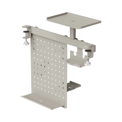 Gambar Stora Papan Pegboard Modular Gaming Rail 55.7x25.2x57.6 cm - Abu-Abu Matte