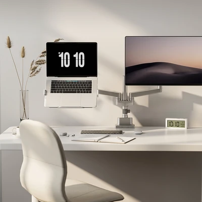 Gambar Sovox Holder Laptop Universal Monitor Arm - Silver