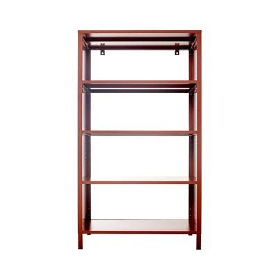 Gambar Masterspace Mira Rak Besi 5 Tingkat 100x40x145 cm - Merah Terracotta