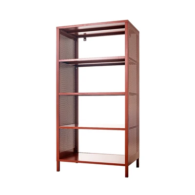 Gambar Masterspace Mira Rak Besi 5 Tingkat 100x40x145 cm - Merah Terracotta