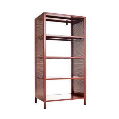 Gambar Masterspace Mira Rak Besi 5 Tingkat 100x40x145 cm - Merah Terracotta