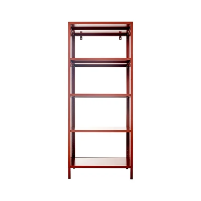 Gambar Masterspace Mira Rak Besi 5 Tingkat 60x40x145 cm - Merah Terracotta
