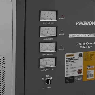 Gambar Krisbow Stabilizer Analog SVC-40KVA-3 - Abu-abu