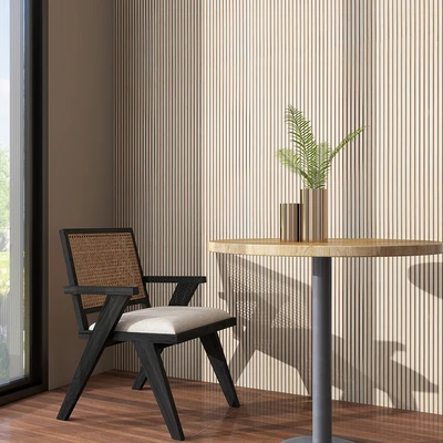 Gambar Maxbuilt 60x0.4x60 cm Panel Dinding Ps - Gold/Maple