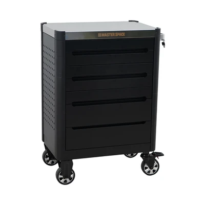 Gambar Masterspace Troli Kabinet Perkakas Dengan 7 Laci - Hitam