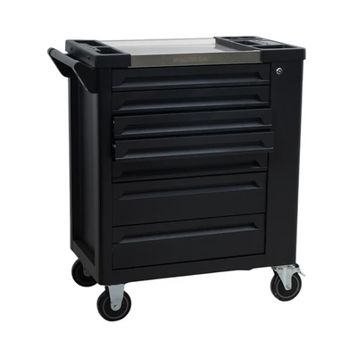 Gambar Masterspace Troli Kabinet Perkakas Dengan 7 Laci Side Door - Hitam