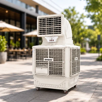 Gambar Krisbow Air Cooler Portable Industrial 18000 CMH 240 Liter - Putih