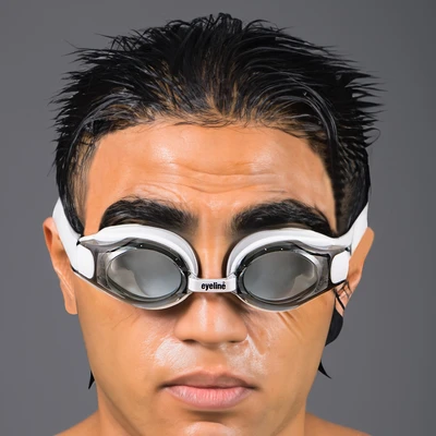 Gambar Eyeline Kacamata Renang Optical Smoke -2.00 - Putih