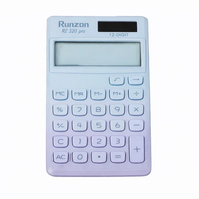 Gambar Ataru Kalkulator 12 Digit Two Tone 11.9x7x1 cm Random