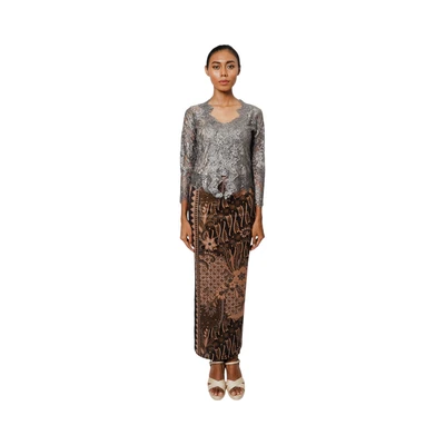 Gambar Pendopo Ukuran M Kebaya Wanita Deluxe - Abu-Abu Tua