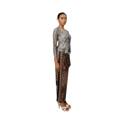 Gambar Pendopo Ukuran M Kebaya Wanita Deluxe - Abu-Abu Tua