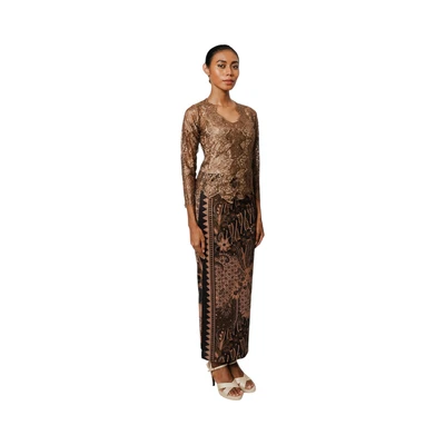 Gambar Pendopo Ukuran S Kebaya Wanita Deluxe - Mocca