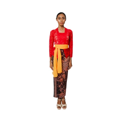 Gambar Pendopo Ukuran S Kebaya Wanita Basic - Merah