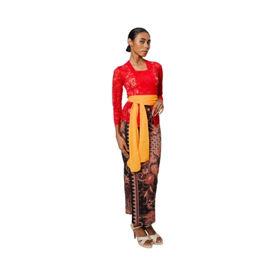 Gambar Pendopo Ukuran S Kebaya Wanita Basic - Merah