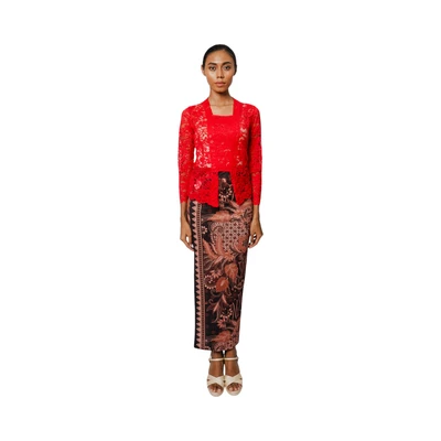 Gambar Pendopo Ukuran XL Kebaya Wanita Basic - Merah