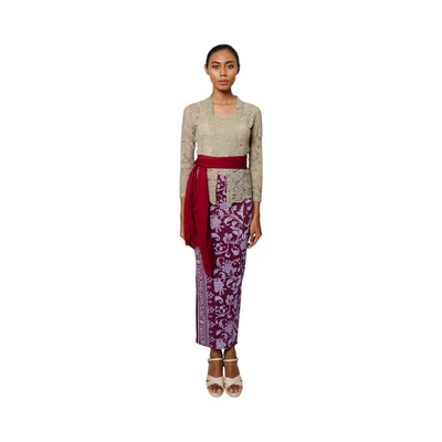 Gambar Pendopo Ukuran XL Kebaya Wanita Basic - Hijau Sage