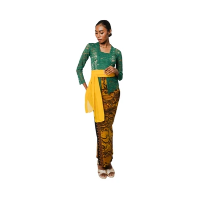 Gambar Pendopo Ukuran L Kebaya Wanita Basic - Hijau Emerald
