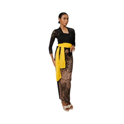 Gambar Pendopo Ukuran XXL Kebaya Wanita Basic - Hitam