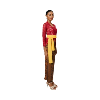 Gambar Pendopo Ukuran XXL Kebaya Wanita Basic - Merah Maroon