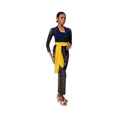 Gambar Pendopo Ukuran M Kebaya Wanita Basic - Biru Navy
