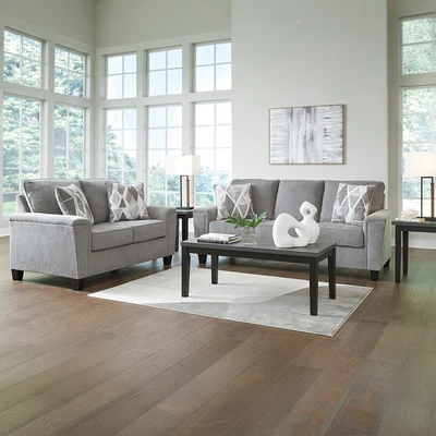 Gambar Ashley Leeshan Sofa Fabric 2 Seater - Abu-Abu