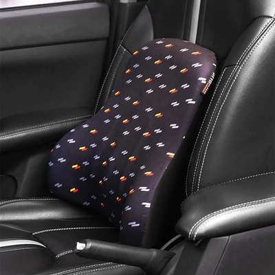 Gambar Otto Klasse Bantal Punggung Kursi Mobil Tartan Classic Strip - Hitam