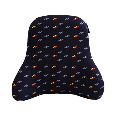 Gambar Otto Klasse Bantal Punggung Kursi Mobil Tartan Classic Strip - Hitam