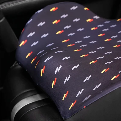 Gambar Otto Klasse Bantalan Jok Mobil Tartan Classic Strip - Hitam