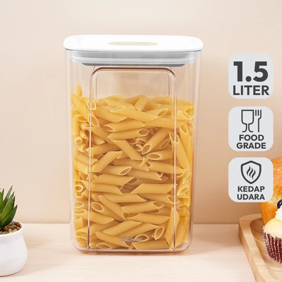 Gambar Picas Sackie Stoples Plastik 1.5 Liter Transparan - Putih