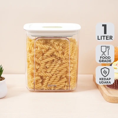 Gambar Picas Sackie Stoples Plastik 1 Liter Transparan - Putih