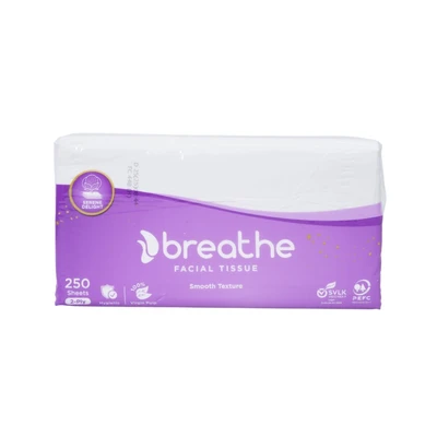 Gambar Breathe Serene Tisu Wajah 2 ply 250 Lembar - Putih