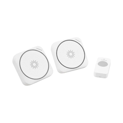 Gambar Krisbow Bel Pintu Wireless Two Plug 617P Rgb - Putih