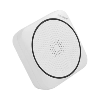 Gambar Krisbow Bel Pintu Wireless Two Plug 617P Rgb - Putih